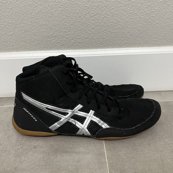Asics Matflex Wrestling Mens Size 14 Black Non Slip Lace Up Sneaker Shoes J504N main image 5